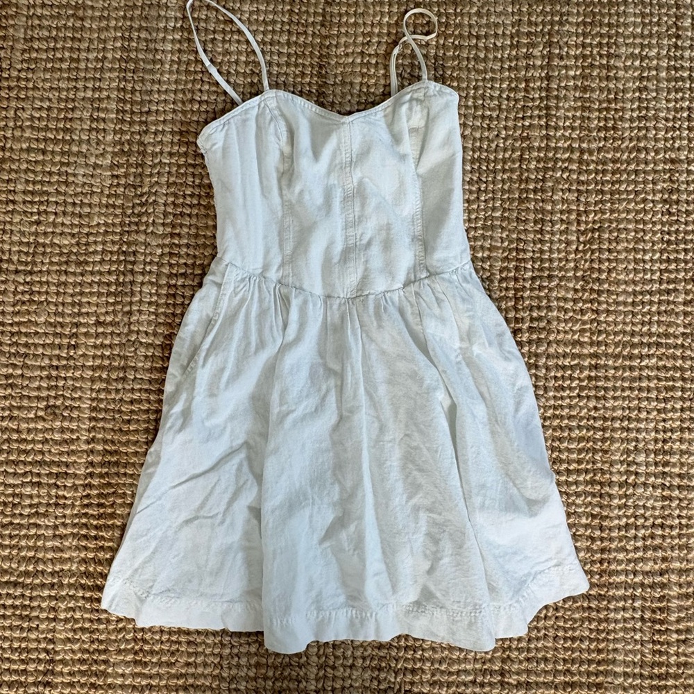 Kimchi Blue White Smocked Bodice Cami Dress